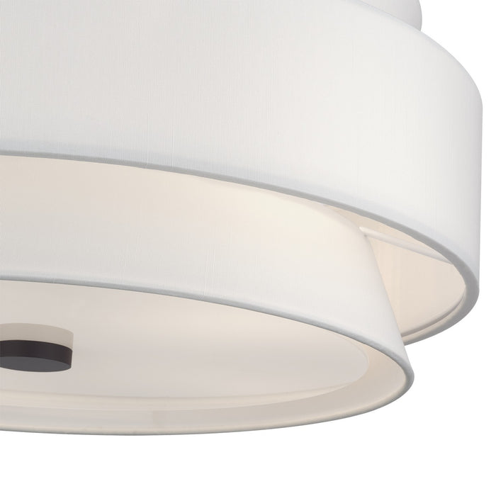 Livex Lighting - 60028-07 - Five Light Semi-Flush Mount - Fontana - Bronze