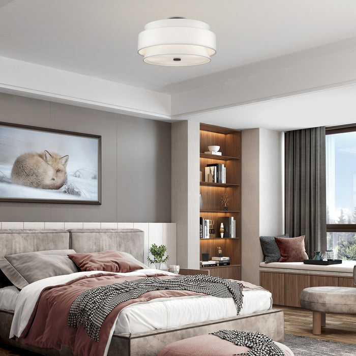 Livex Lighting - 60028-07 - Five Light Semi-Flush Mount - Fontana - Bronze