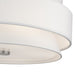 Livex Lighting - 60028-91 - Five Light Semi-Flush Mount - Fontana - Brushed Nickel