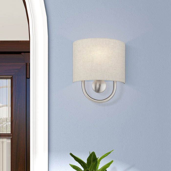 Livex Lighting - 60271-91 - One Light Wall Sconce - Stratton - Brushed Nickel