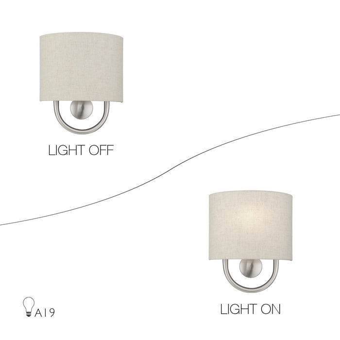 Livex Lighting - 60271-91 - One Light Wall Sconce - Stratton - Brushed Nickel