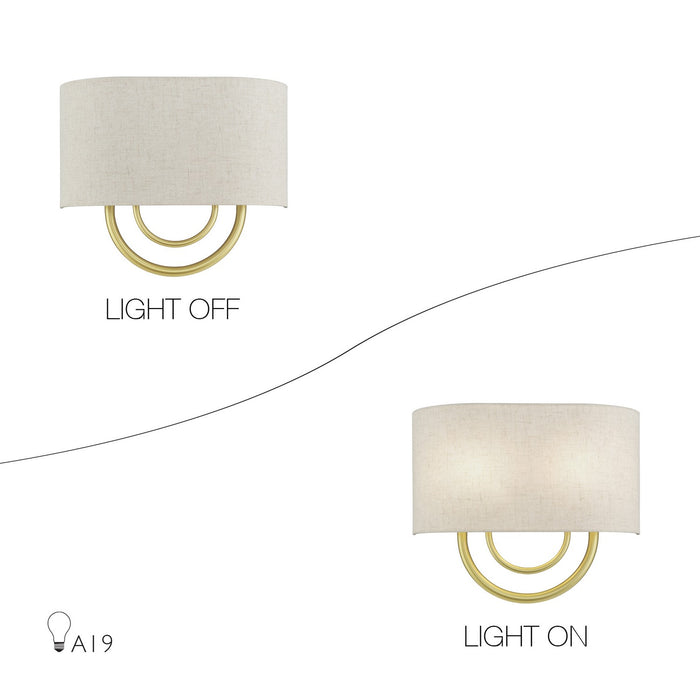 Livex Lighting - 60272-33 - Two Light Wall Sconce - Stratton - Soft Gold