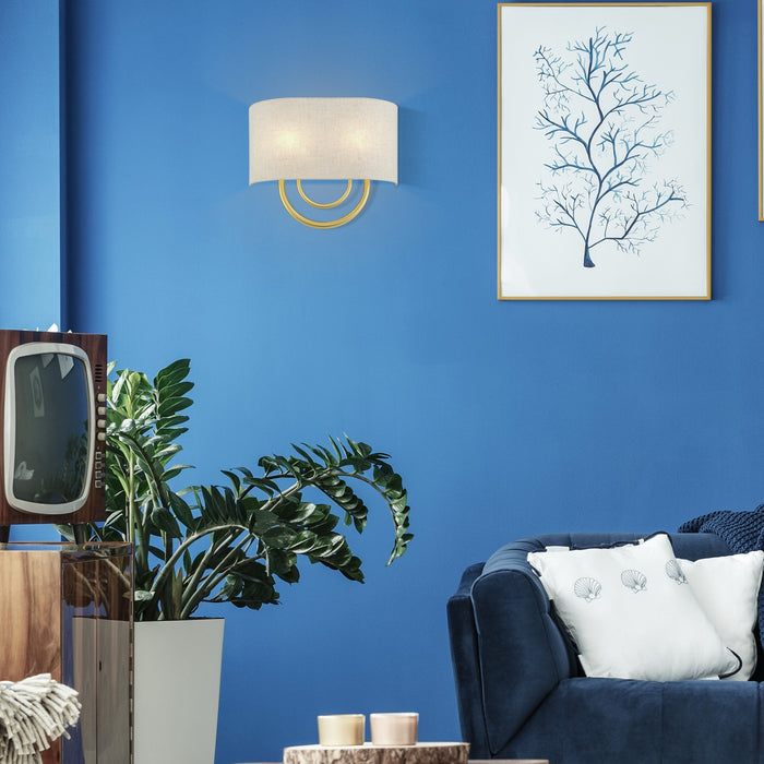 Livex Lighting - 60272-33 - Two Light Wall Sconce - Stratton - Soft Gold