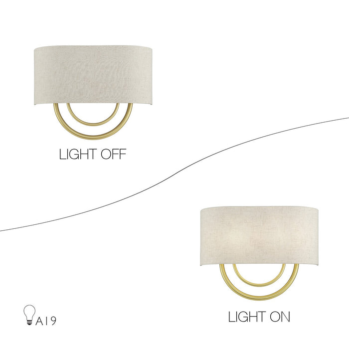 Livex Lighting - 60273-33 - Two Light Wall Sconce - Stratton - Soft Gold