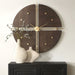 Uttermost - 06465 - Wall Clock - Walnut Elegance - Metallic Gold