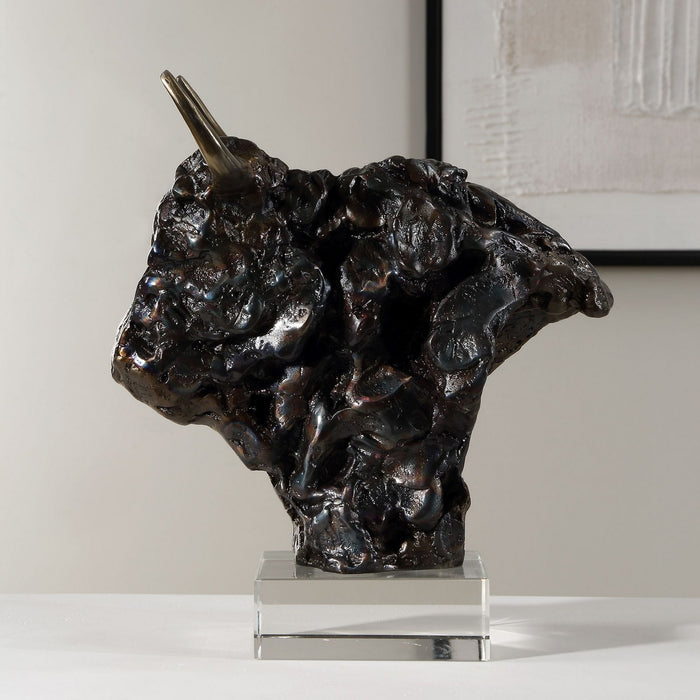 Uttermost - 18148 - Sculpture - Bison - Tarnished Bronze