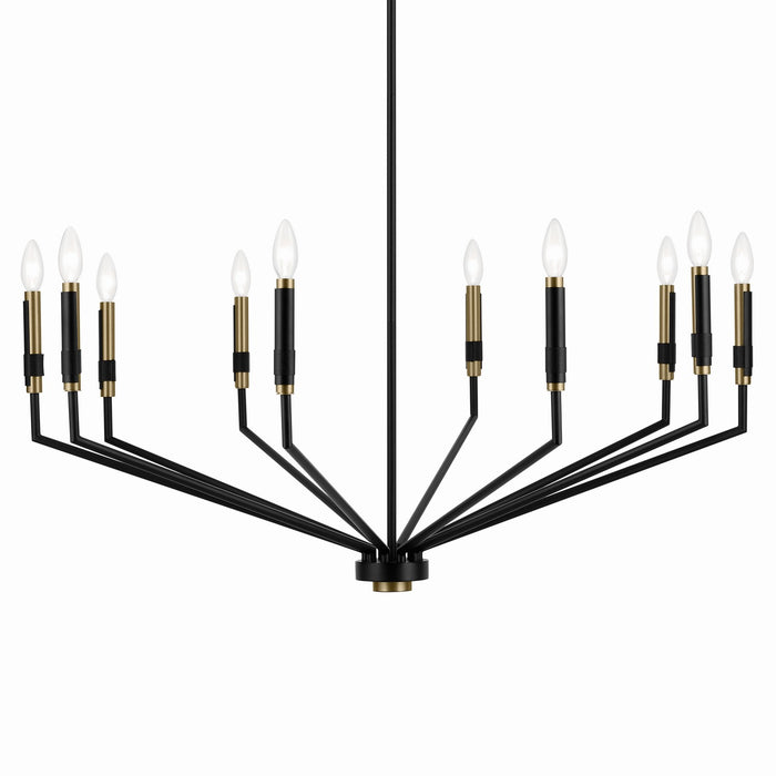 Kichler - 52348BK - Ten Light Chandelier - Armand - Black