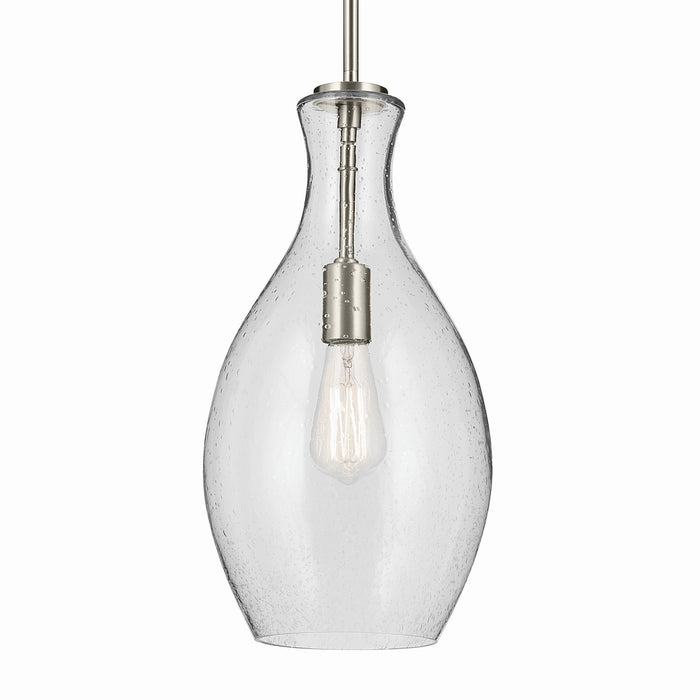 Kichler - 42047NICS - One Light Pendant - Everly - Brushed Nickel