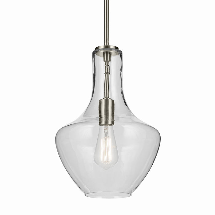 Kichler - 42141NI - One Light Pendant - Everly - Brushed Nickel