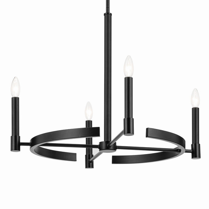 Kichler - 52426BK - Four Light Chandelier - Tolani - Black