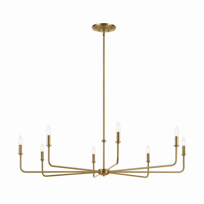 Kichler - 52521BNB - Eight Light Chandelier - Pallas - Brushed Natural Brass