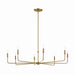 Kichler - 52521BNB - Eight Light Chandelier - Pallas - Brushed Natural Brass