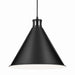 Kichler - 52177BK - One Light Pendant - Zailey - Black