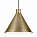 Kichler - 52177NBR - One Light Pendant - Zailey - Natural Brass