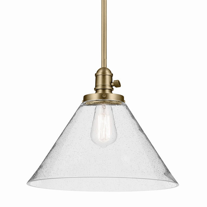 Kichler - 43905NBR - One Light Pendant - Avery - Natural Brass