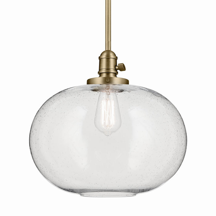 Kichler - 43911NBR - One Light Pendant - Avery - Natural Brass