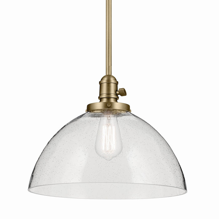 Kichler - 43912NBR - One Light Pendant - Avery - Natural Brass