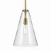 Kichler - 42199NBR - One Light Pendant - Everly - Natural Brass