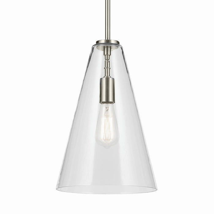 Kichler - 42199NI - One Light Pendant - Everly - Brushed Nickel