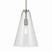 Kichler - 42199NI - One Light Pendant - Everly - Brushed Nickel