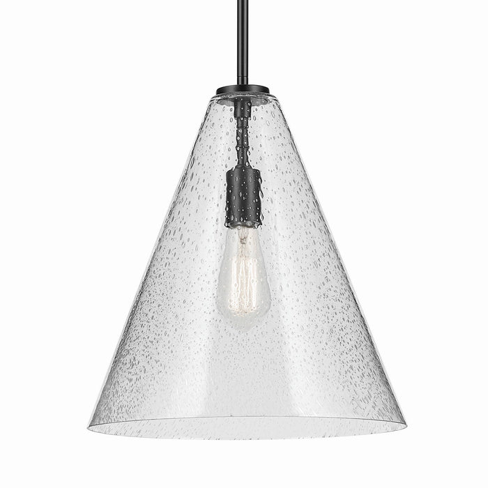 Kichler - 42200BKCS - One Light Pendant - Everly - Black