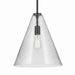 Kichler - 42200BKCS - One Light Pendant - Everly - Black