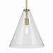 Kichler - 42200NBRCS - One Light Pendant - Everly - Natural Brass