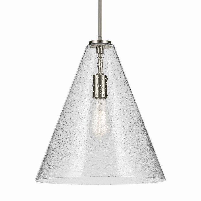 Kichler - 42200NICS - One Light Pendant - Everly - Brushed Nickel