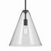 Kichler - 42200BK - One Light Pendant - Everly - Black