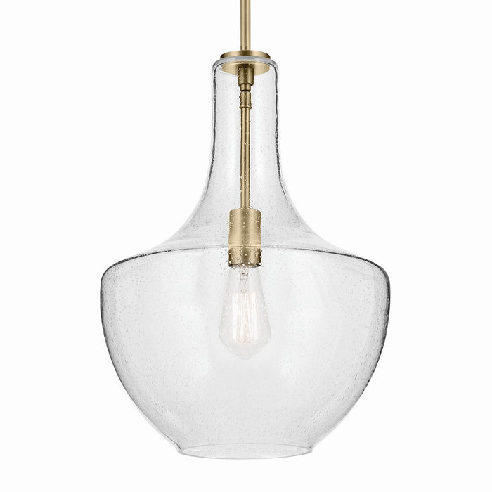 Kichler - 42046NBRCS - One Light Pendant - Everly - Brushed Nickel