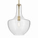 Kichler - 42046NBRCS - One Light Pendant - Everly - Brushed Nickel