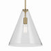 Kichler - 42200NBR - One Light Pendant - Everly - Natural Brass