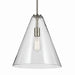 Kichler - 42200NI - One Light Pendant - Everly - Brushed Nickel