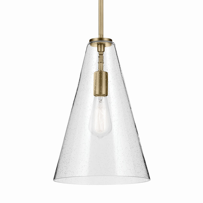 Kichler - 42199NBRCS - One Light Pendant - Everly - Natural Brass