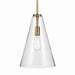 Kichler - 42199NBRCS - One Light Pendant - Everly - Natural Brass