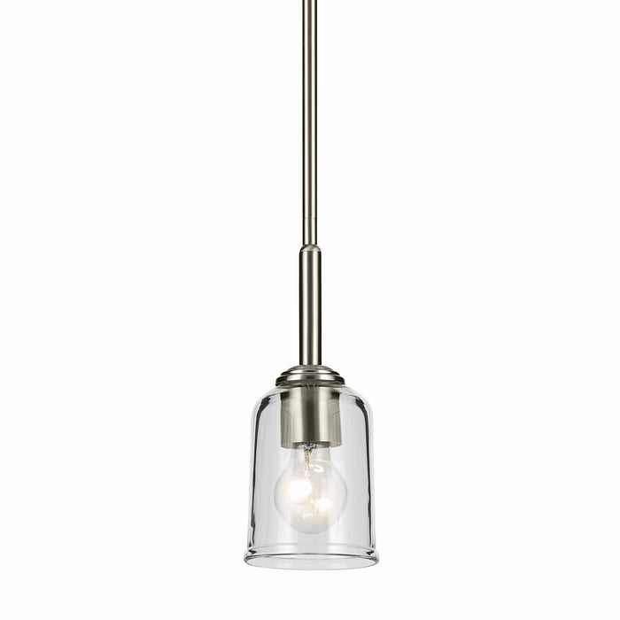 Kichler - 43674NICLR - One Light Mini Pendant - Shailene - Brushed Nickel