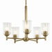 Kichler - 43671NBRCLR - Five Light Chandelier - Shailene - Natural Brass