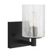 Generation Lighting - GLV1031EN/MBK - One Light Wall / Bath Sconce - Parker - Midnight Black
