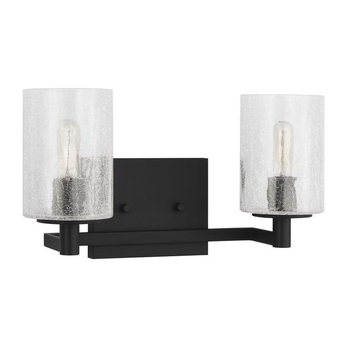 Generation Lighting - GLV1032EN/MBK - Two Light Wall / Bath - Parker - Midnight Black