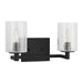 Generation Lighting - GLV1032EN/MBK - Two Light Wall / Bath - Parker - Midnight Black