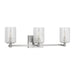 Generation Lighting - GLV1033EN/BS - Three Light Wall / Bath - Parker - Brushed Steel