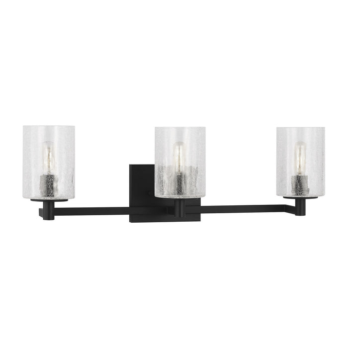 Generation Lighting - GLV1033EN/MBK - Three Light Wall / Bath - Parker - Midnight Black