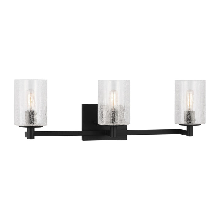 Generation Lighting - GLV1033EN/MBK - Three Light Wall / Bath - Parker - Midnight Black