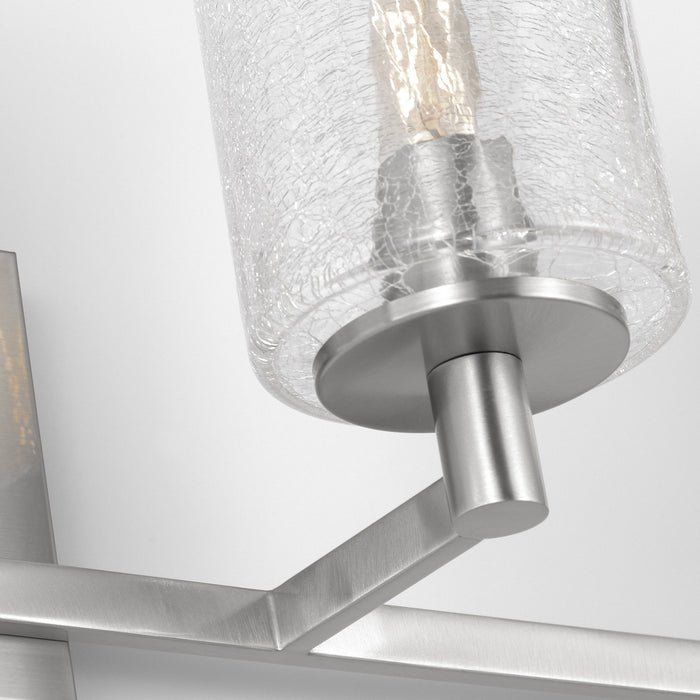 Generation Lighting - GLV1034EN/BS - Four Light Wall / Bath - Parker - Brushed Steel