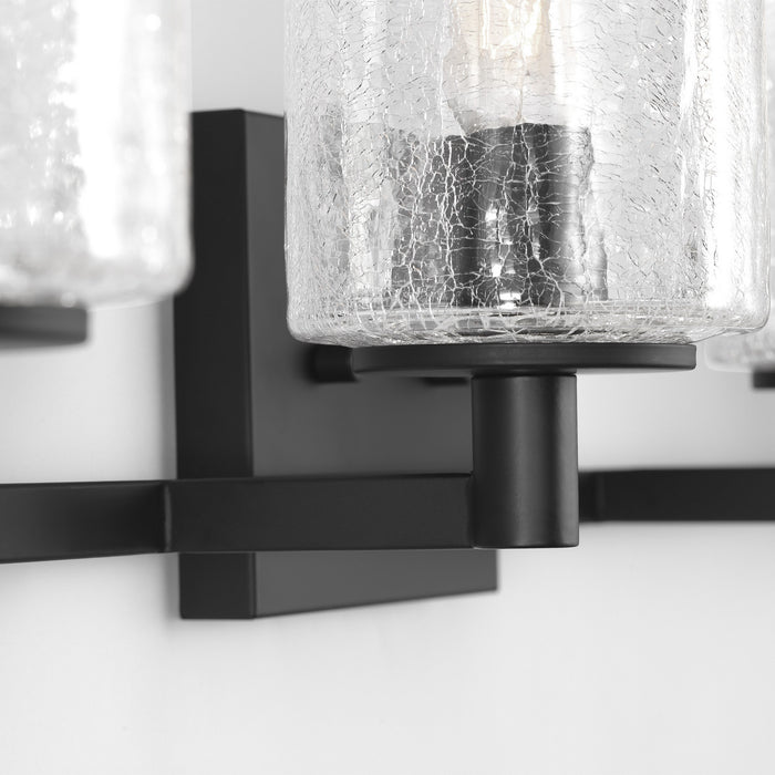 Generation Lighting - GLV1034EN/MBK - Four Light Wall / Bath - Parker - Midnight Black