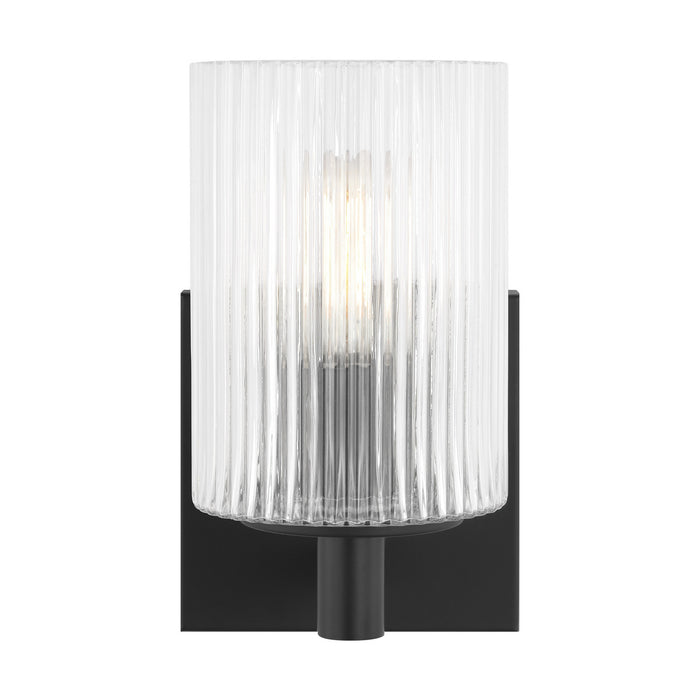 Generation Lighting - GLV1041MBK - One Light Wall / Bath Sconce - Lando - Midnight Black