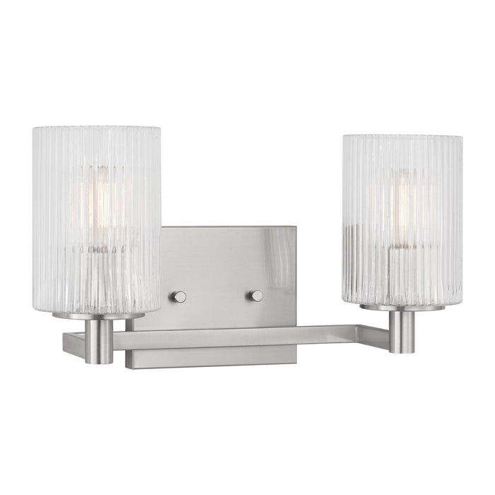 Generation Lighting - GLV1042EN/BS - Two Light Wall / Bath - Lando - Brushed Steel