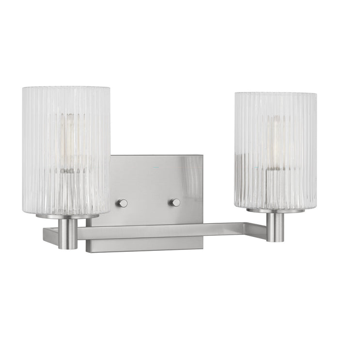 Generation Lighting - GLV1042EN/BS - Two Light Wall / Bath - Lando - Brushed Steel