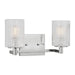Generation Lighting - GLV1042EN/CH - Two Light Wall / Bath - Lando - Chrome