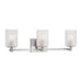 Generation Lighting - GLV1043EN/BS - Three Light Wall / Bath - Lando - Brushed Steel